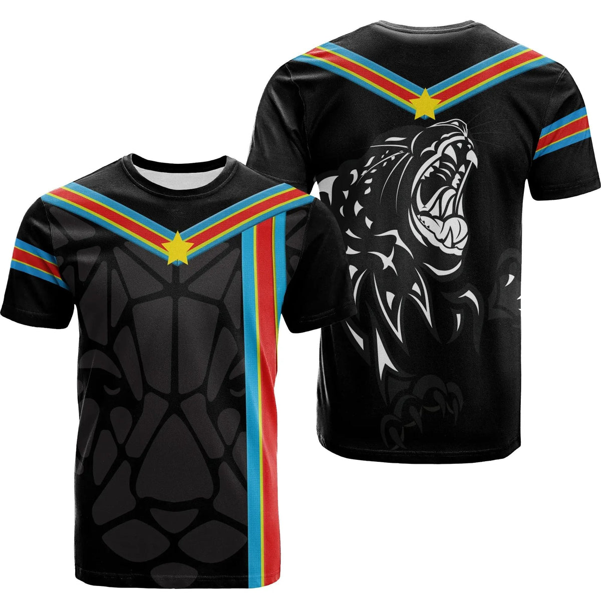 Wonder Print Shop Africa T Shirt Democratic Republic of the Congo RLT13 - Wonder Print Shop