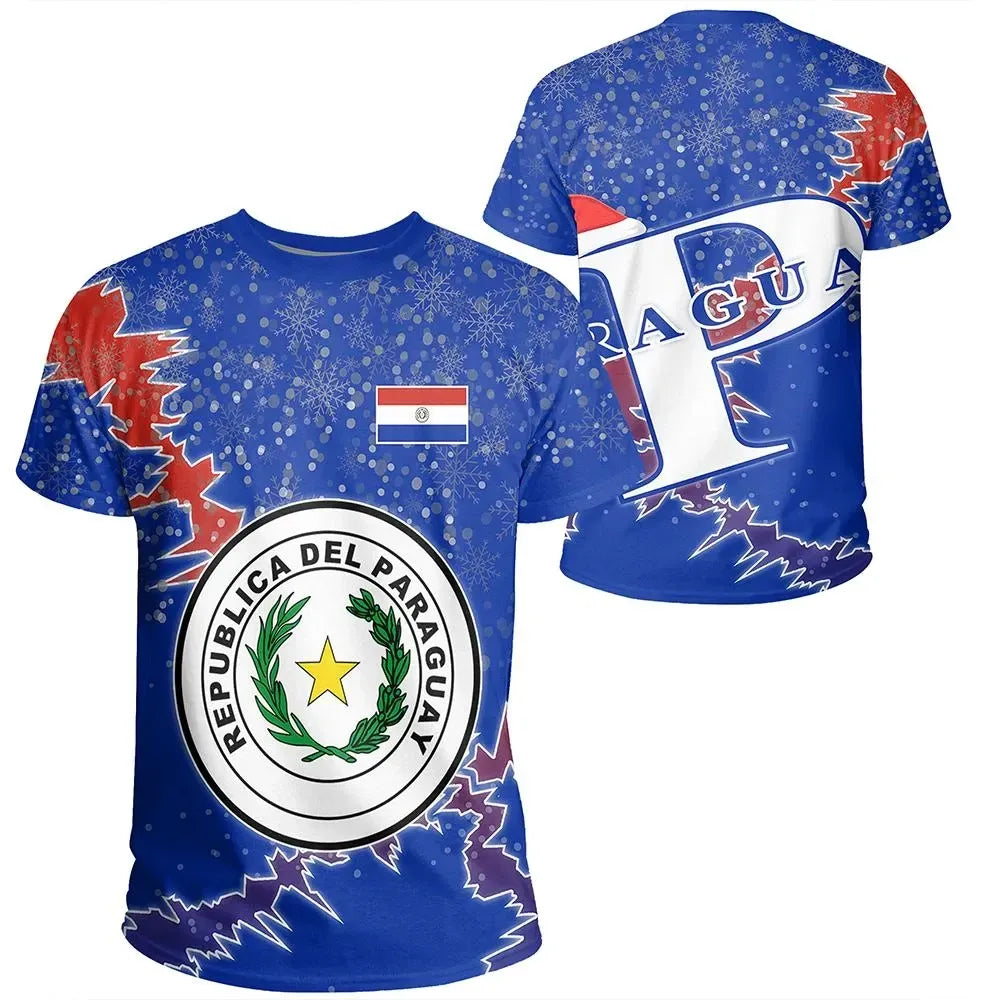 Paraguay Christmas Coat Of Arms T Shirt X Style RLT7 - Wonder Print Shop