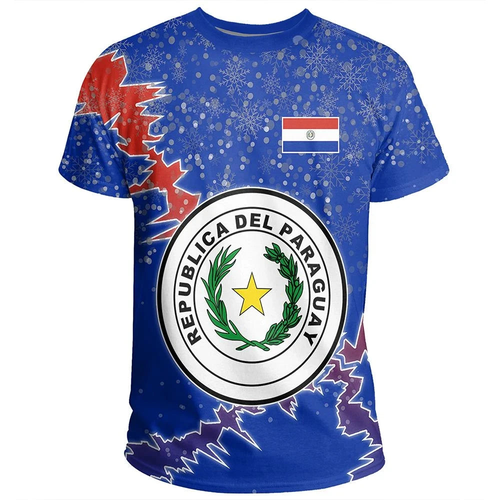 Paraguay Christmas Coat Of Arms T Shirt X Style RLT7 - Wonder Print Shop