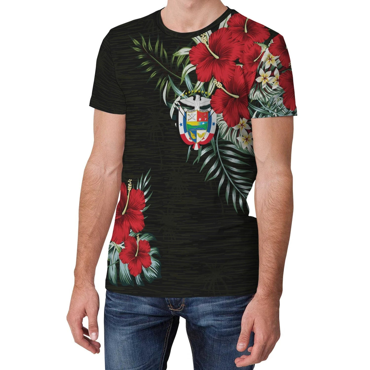 Panama T Shirt Hibiscus Men/Women RLT13 - Wonder Print Shop