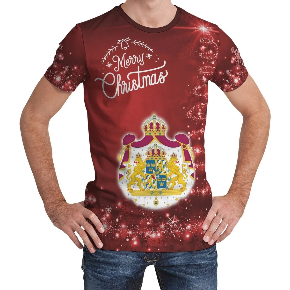 Sweden 2 Christmas T Shirt RLT7 - Wonder Print Shop