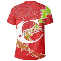 Czech Republic Christmas Coat Ofrms T Shirt X Style RLT13 - Wonder Print Shop