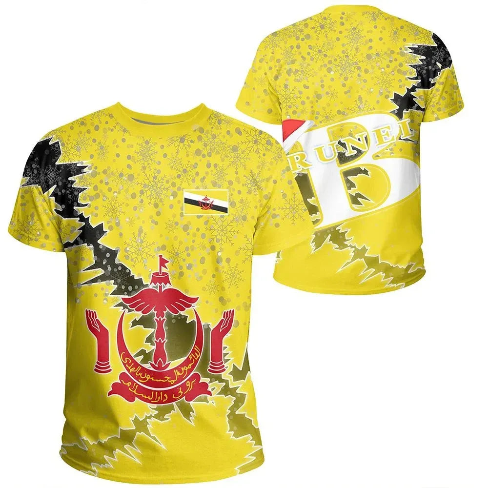 Brunei Christmas Coat Of Arms T Shirt X Style RLT7 - Wonder Print Shop