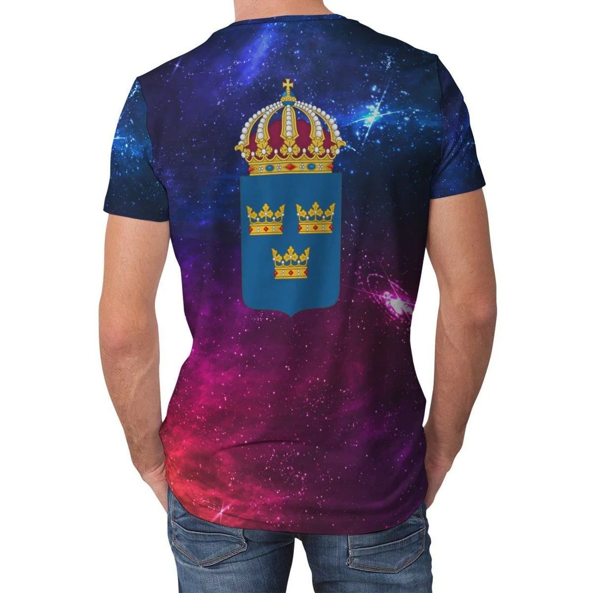 Sweden T Shirt Galaxy RLT7 - Wonder Print Shop