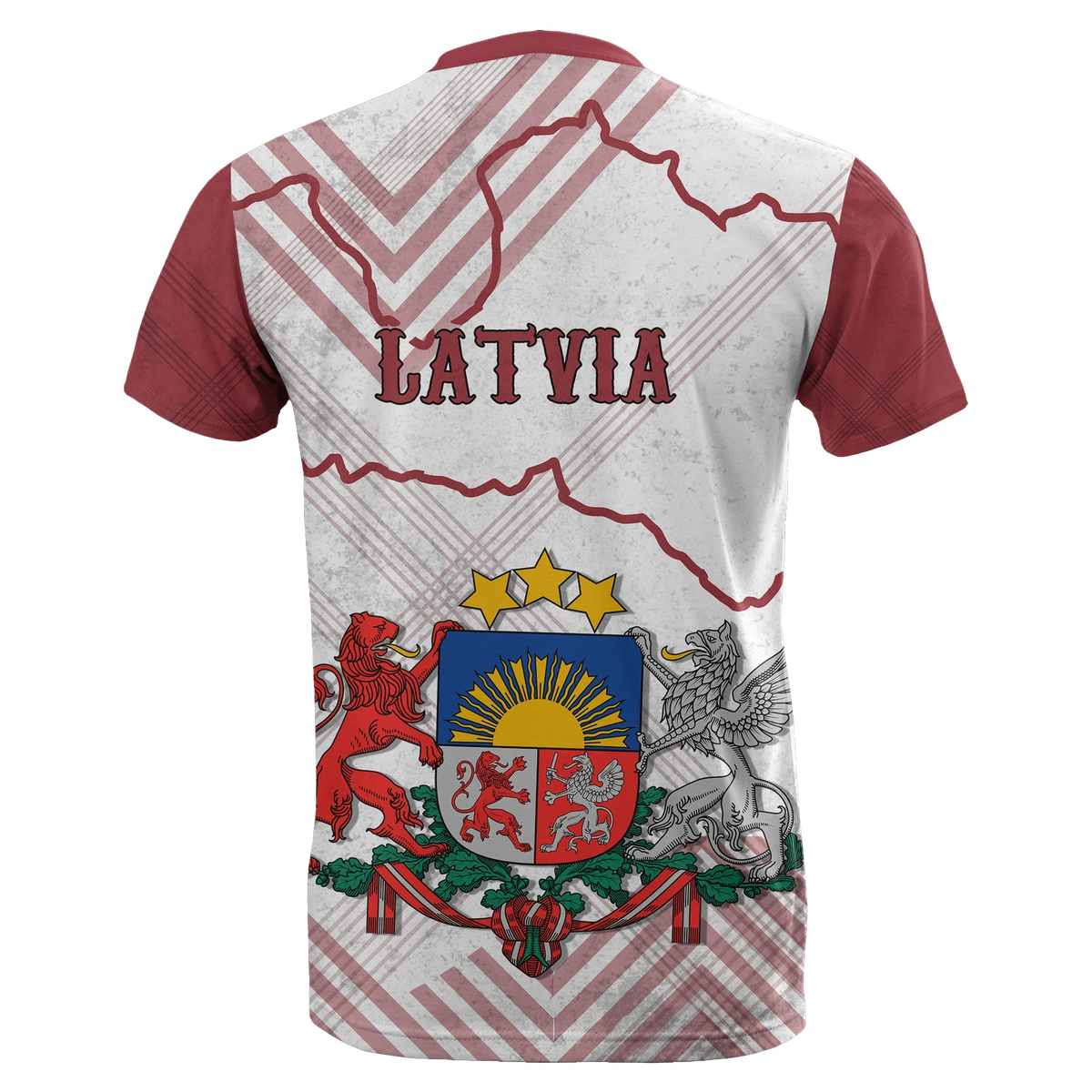 Latvia T Shirt RLT6 - Wonder Print Shop
