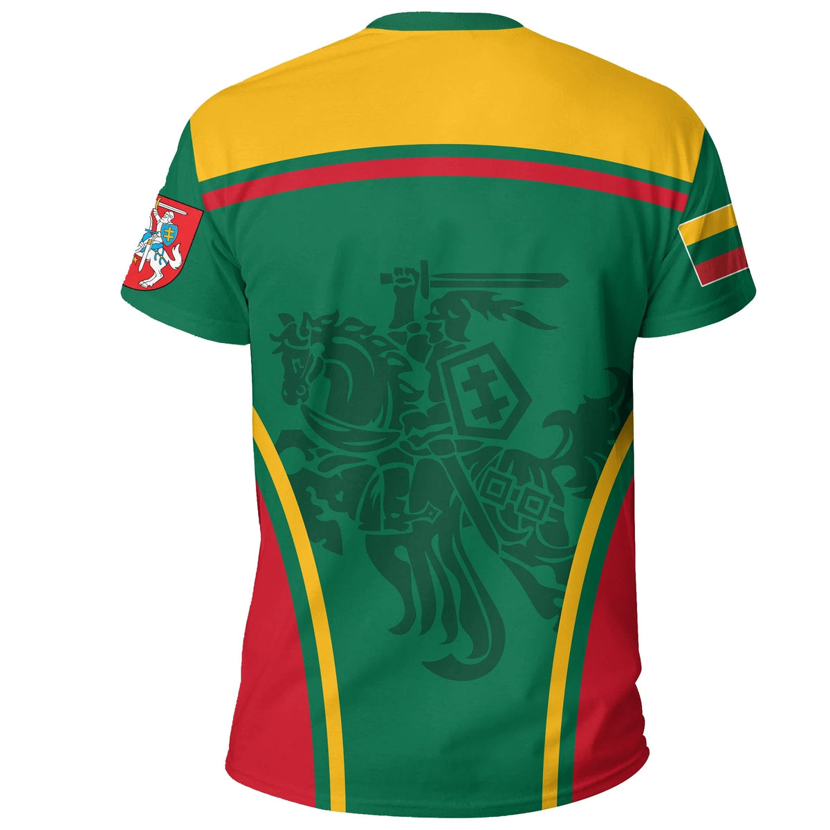 Lithuania T Shirt Active Warrior RLT6 - Wonder Print Shop