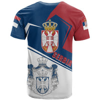 Serbia T Shirt Coat Of Arms Flag Style RLT7 - Wonder Print Shop