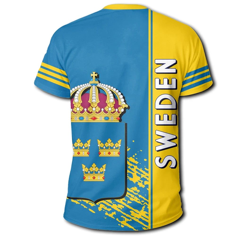 Sweden Coat Of Arms T Shirt Quarter Style RLT7 - Wonder Print Shop