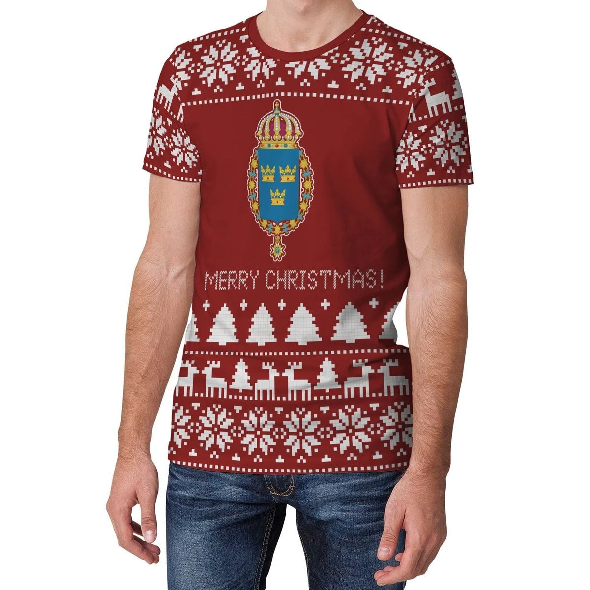 Sweden 3 Christmas T Shirt Ver.02 RLT7 - Wonder Print Shop