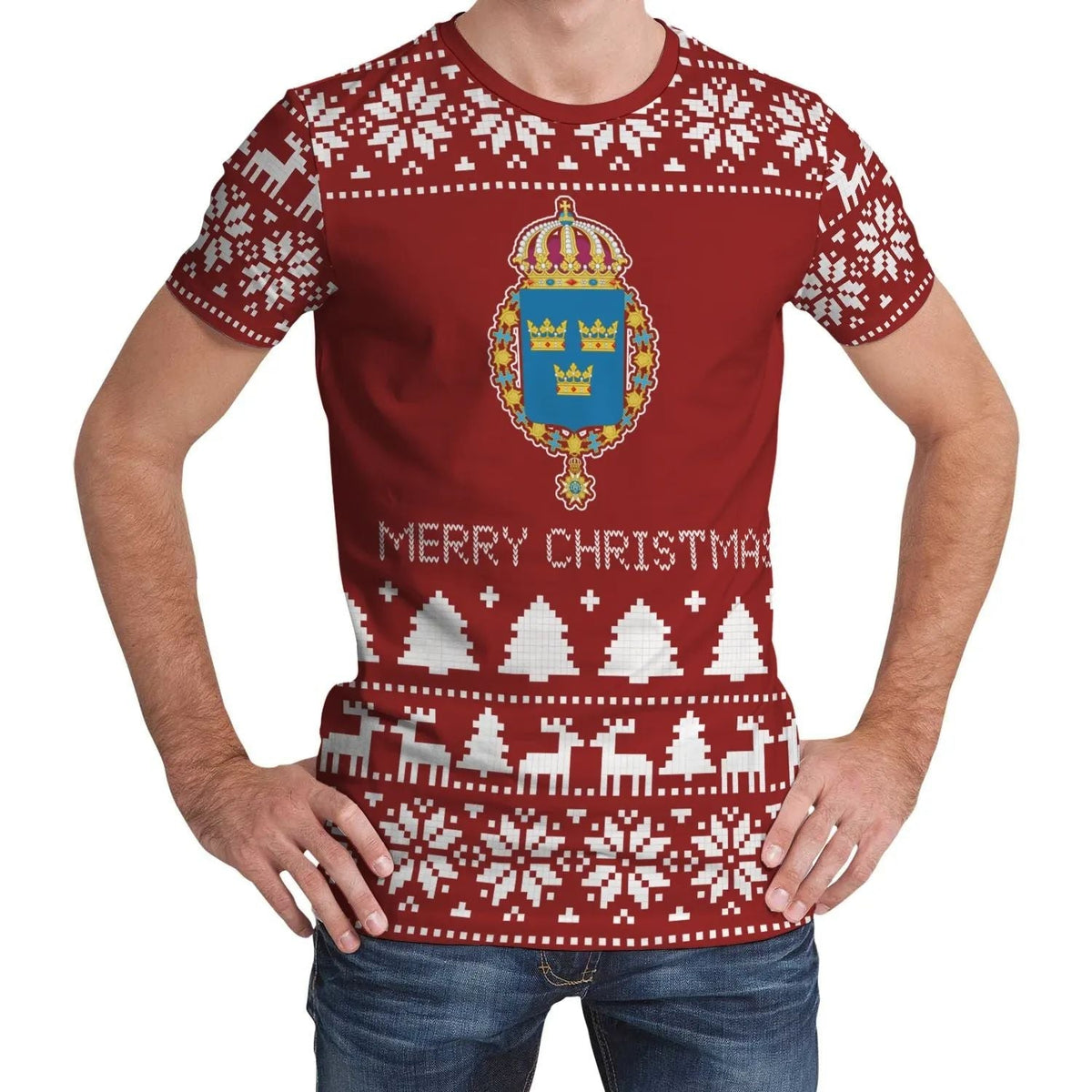 Sweden 3 Christmas T Shirt Ver.02 RLT7 - Wonder Print Shop