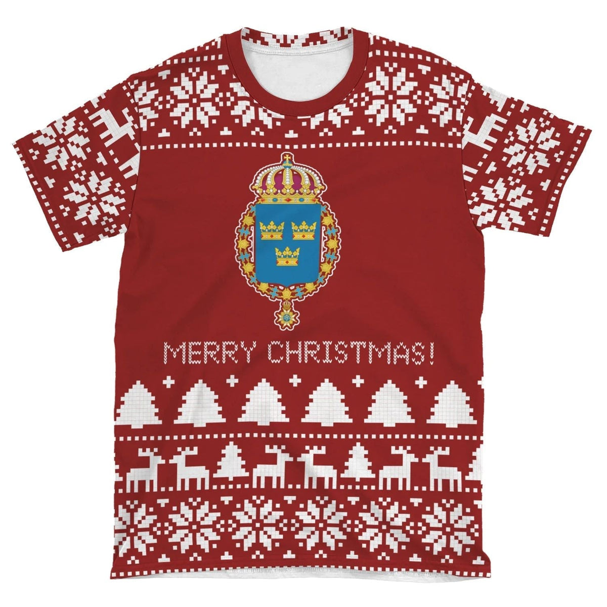 Sweden 3 Christmas T Shirt Ver.02 RLT7 - Wonder Print Shop