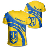 Ukraine Coat Of Arms T Shirt Cricket Style RLT7 - Wonder Print Shop