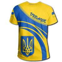Ukraine Coat Of Arms T Shirt Cricket Style RLT7 - Wonder Print Shop