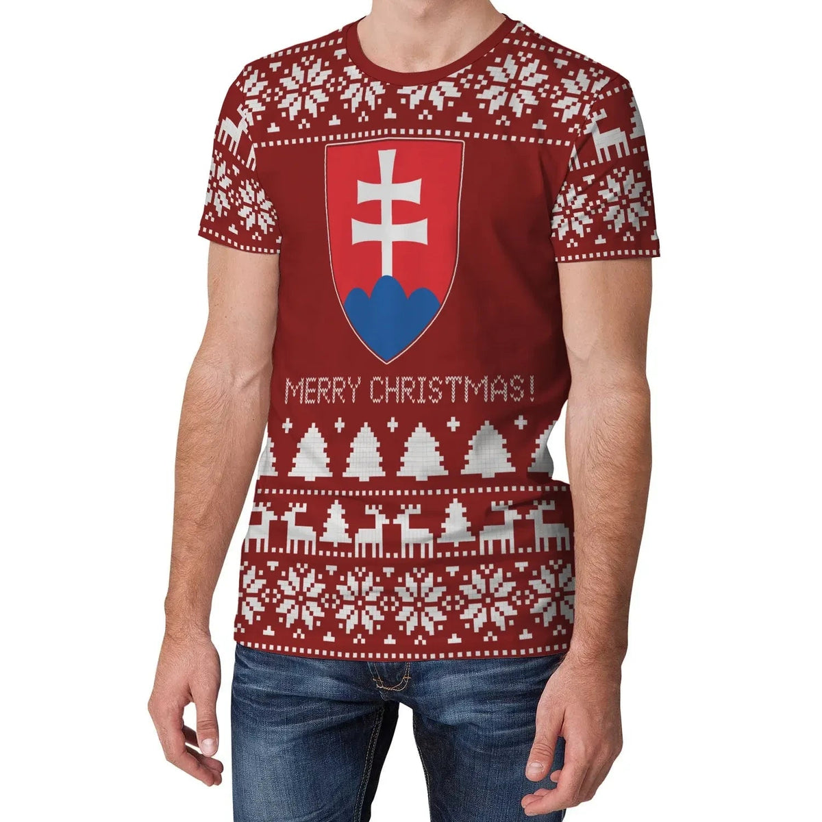 Slovakia Christmas T Shirt Women's/Men's RLT13 - Wonder Print Shop