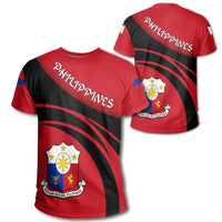 Philippines Coat Of Arms T Shirt Cricket Style RLT6 - Wonder Print Shop