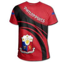 Philippines Coat Of Arms T Shirt Cricket Style RLT6 - Wonder Print Shop