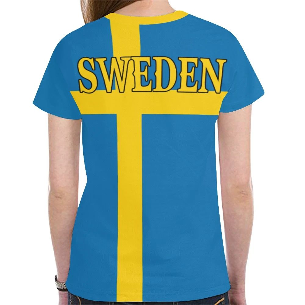 Sweden T Shirt Sweden Flag RLT7 - Wonder Print Shop