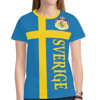 Sweden T Shirt Sweden Flag RLT7 - Wonder Print Shop