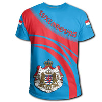 Luxembourg Coat Of Arms T Shirt Cricket Style RLT6 - Wonder Print Shop
