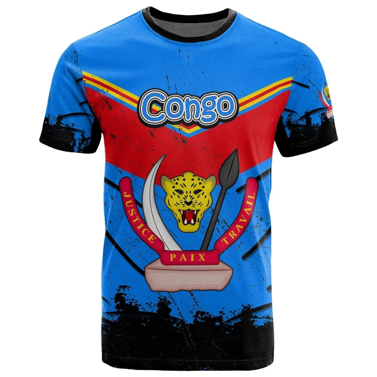 Congo T Shirt Vintage Grunge Style RLT13 - Wonder Print Shop
