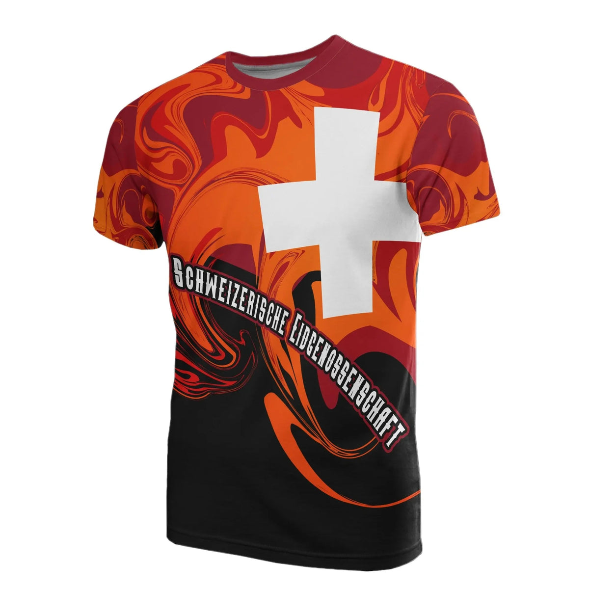 Switzerland T Shirt Flame Of Switzerland RLT13 - Wonder Print Shop