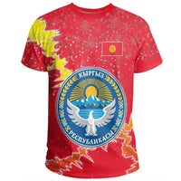 Kyrgyzstan Christmas Coat Of Arms T Shirt X Style RLT8 - Wonder Print Shop