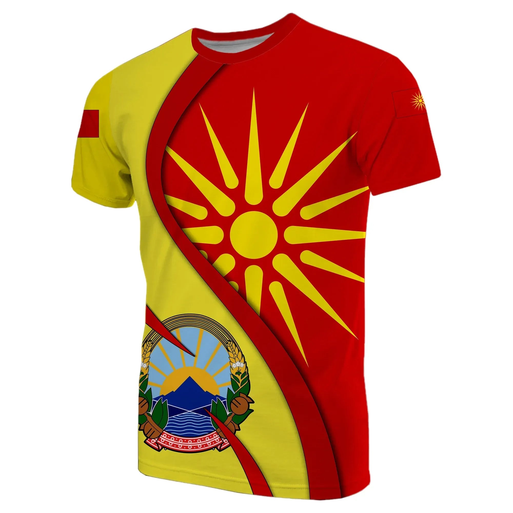 Macedonia T Shirt Vergina Sun RLT7 - Wonder Print Shop