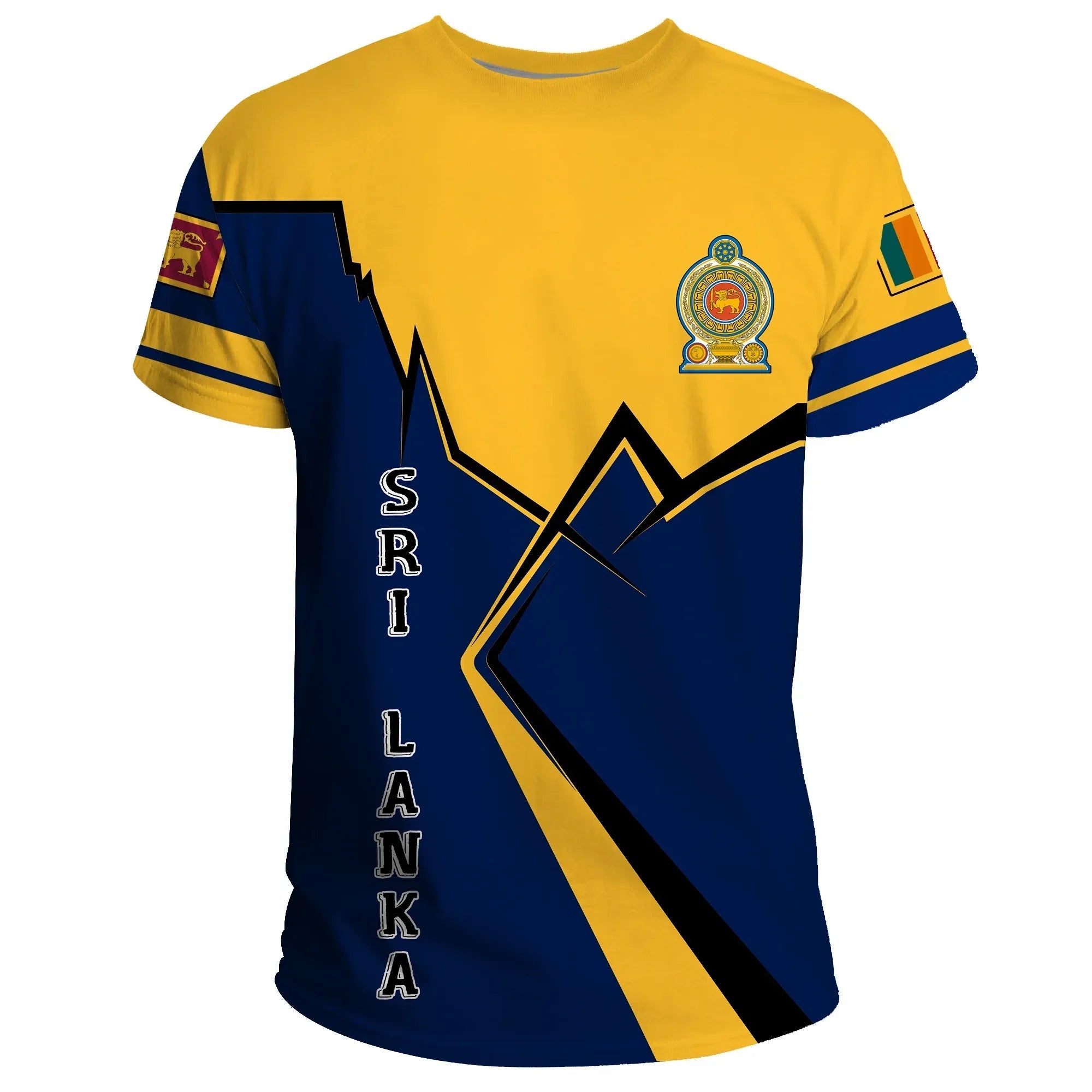 Sri Lanka T Shirt Lightning RLT7 - Wonder Print Shop