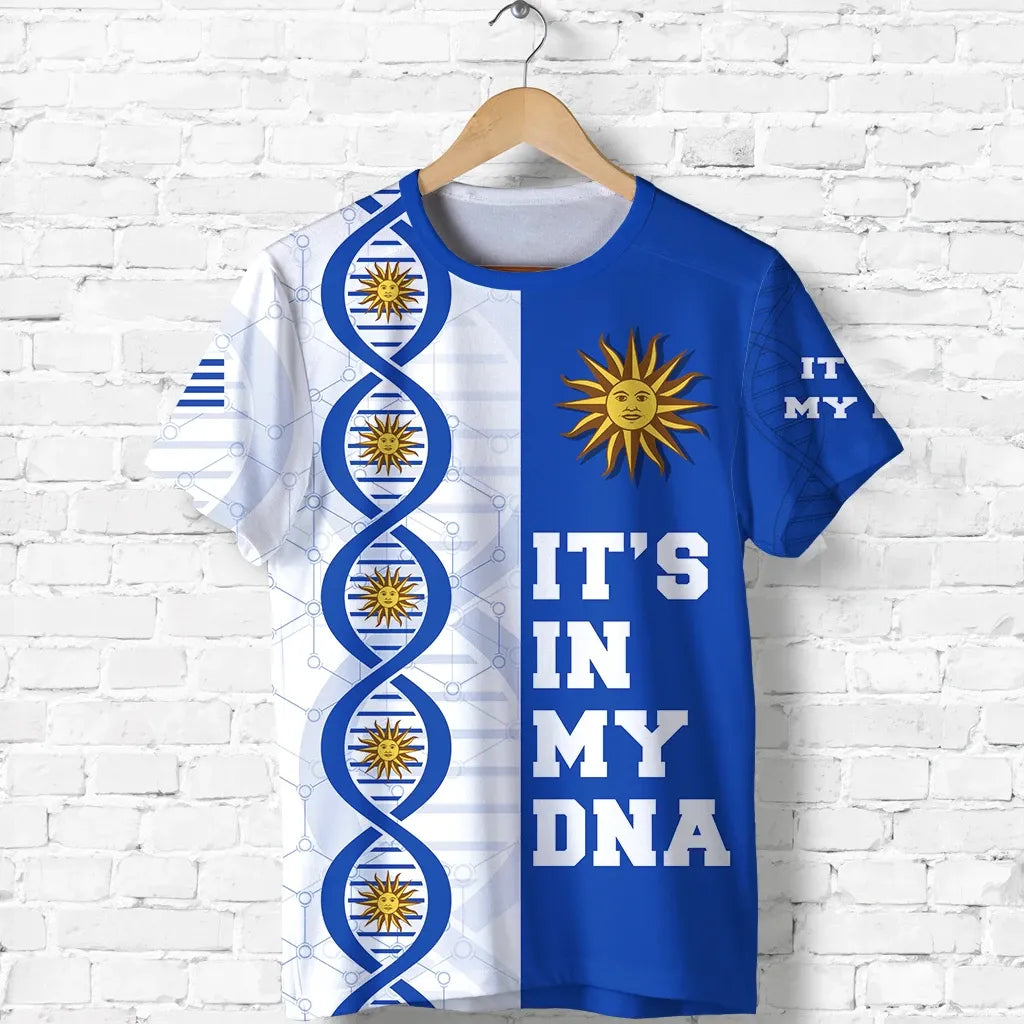 Uruguay DNA T Shirt Sun Of May RLT6 - Wonder Print Shop