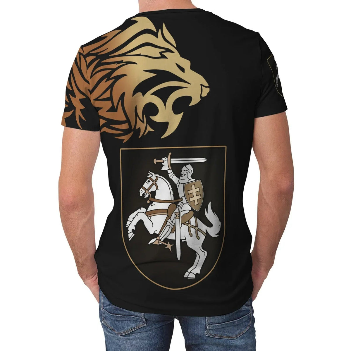 Lithuania tshirt Lion Style RLT6 - Wonder Print Shop