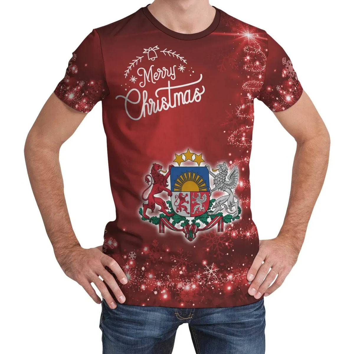 Latvia Christmas T Shirt Womens/Mens RLT6 - Wonder Print Shop