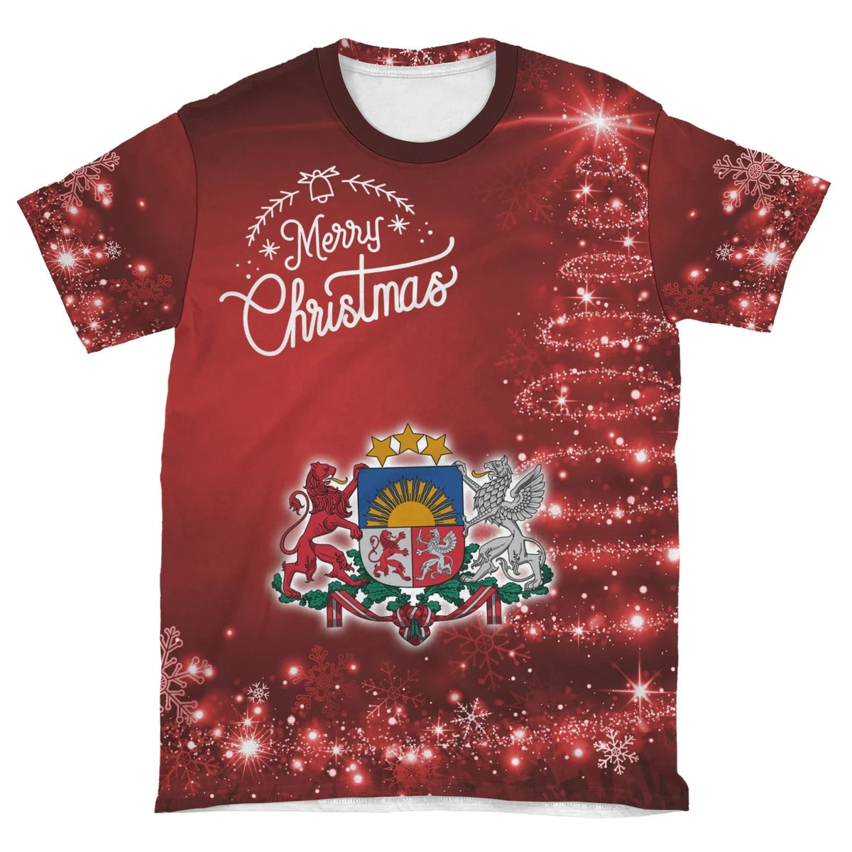 Latvia Christmas T Shirt Womens/Mens RLT6 - Wonder Print Shop