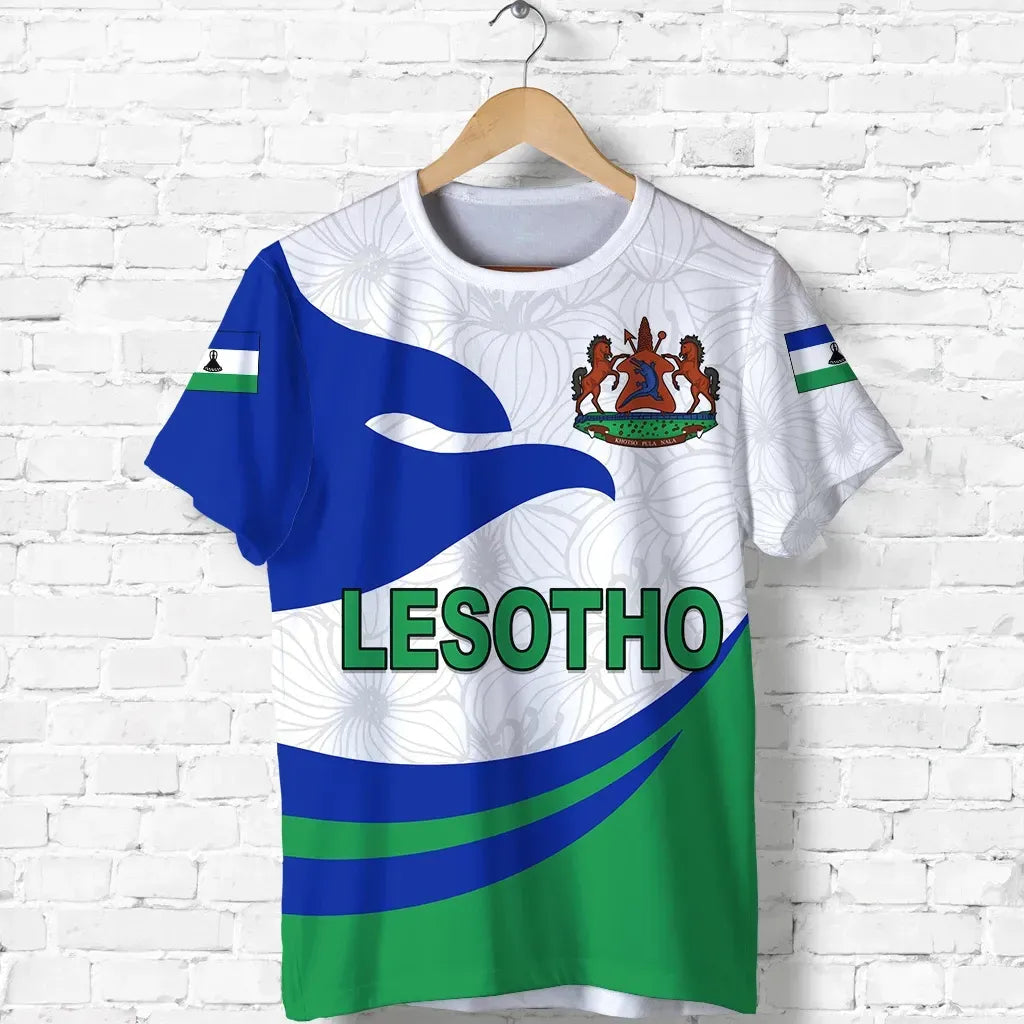 Lesotho T Shirt Proud Version RLT6 - Wonder Print Shop