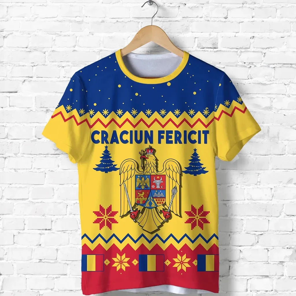 Romania Christmas T Shirt Eagle RLT13 - Wonder Print Shop