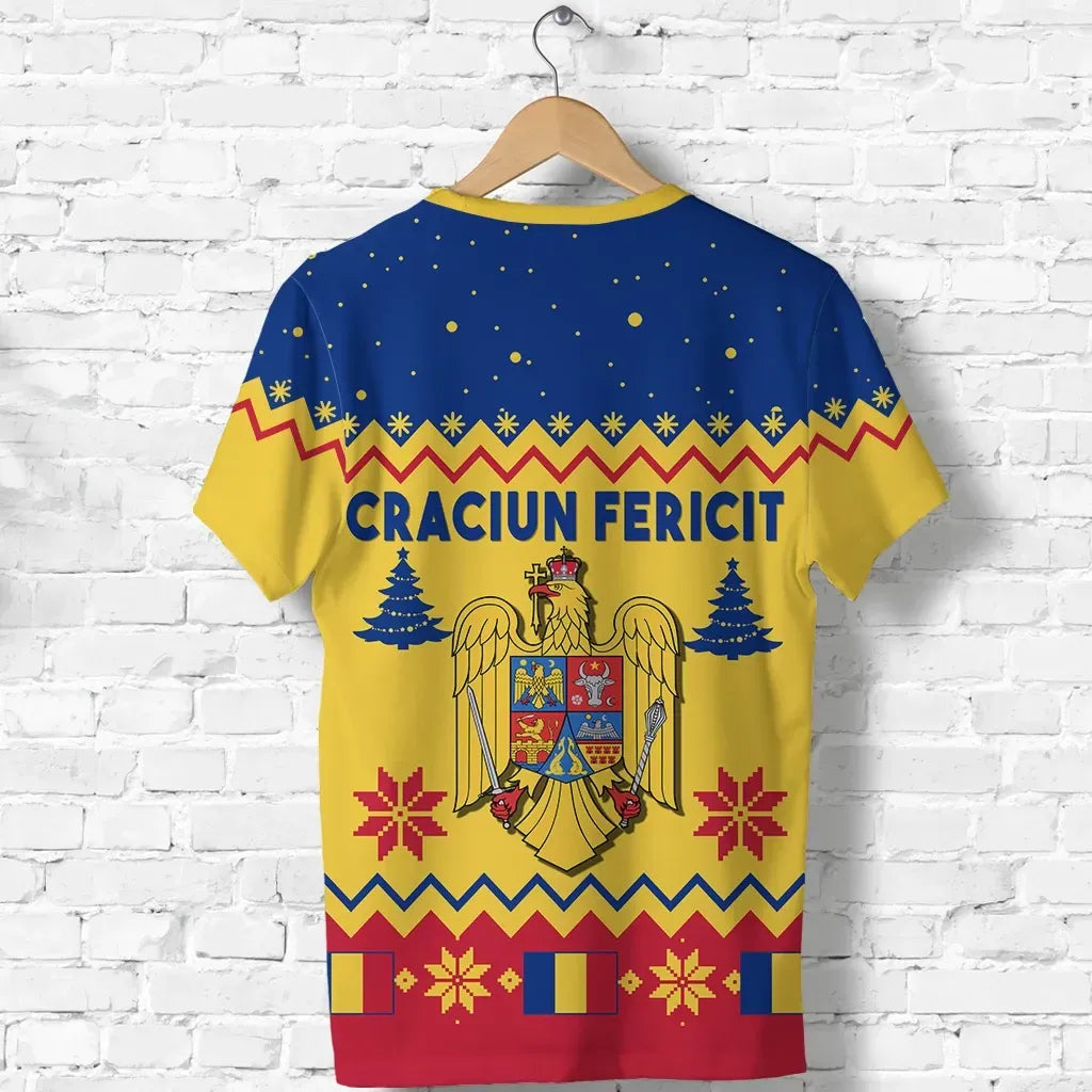 Romania Christmas T Shirt Eagle RLT13 - Wonder Print Shop