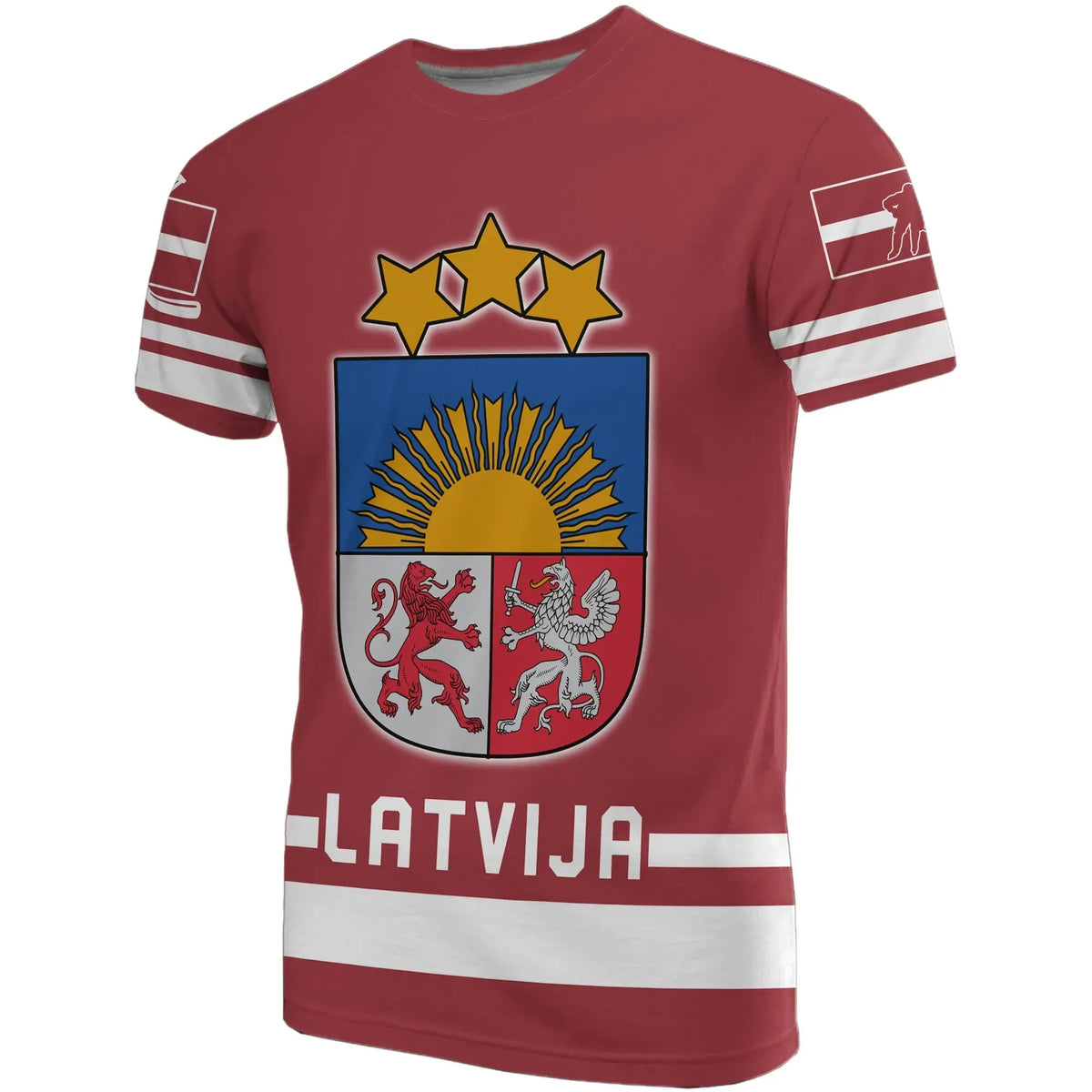 Latvia Hockey T Shirts RLT6 - Wonder Print Shop