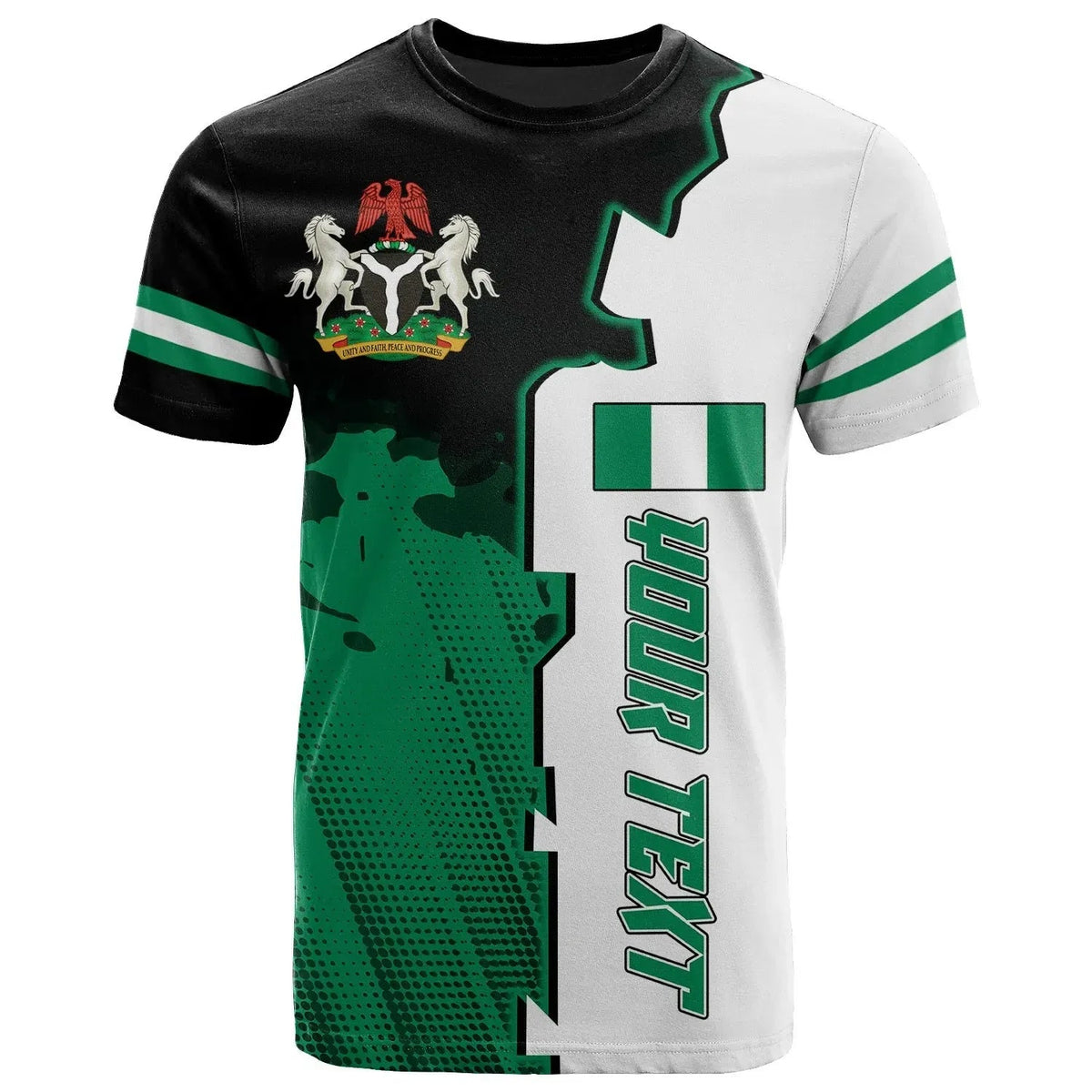 Nigeria Personalised T Shirt Independence Day RLT8 - Wonder Print Shop