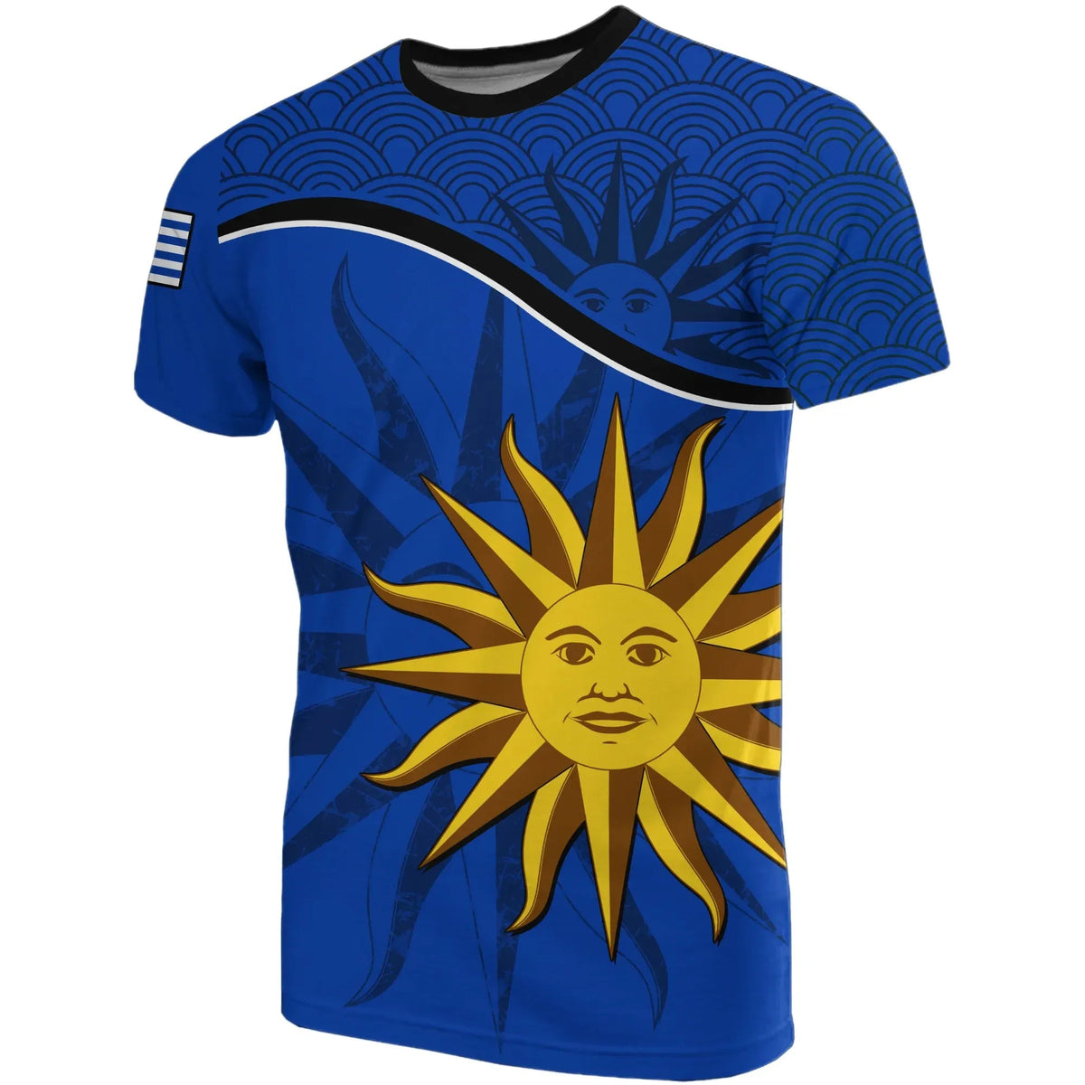Uruguay Flag T Shirt RLT6 - Wonder Print Shop
