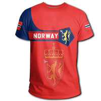 Norway Coat Of Arms T Shirt Simple Style RLT7 - Wonder Print Shop