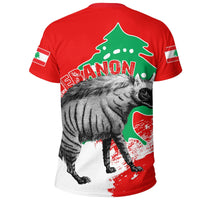 Lebanon T Shirt Striped Hyena RLT6 - Wonder Print Shop