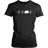 Switzerland T Shirt In My Heartbeat RLT13 - Wonder Print Shop