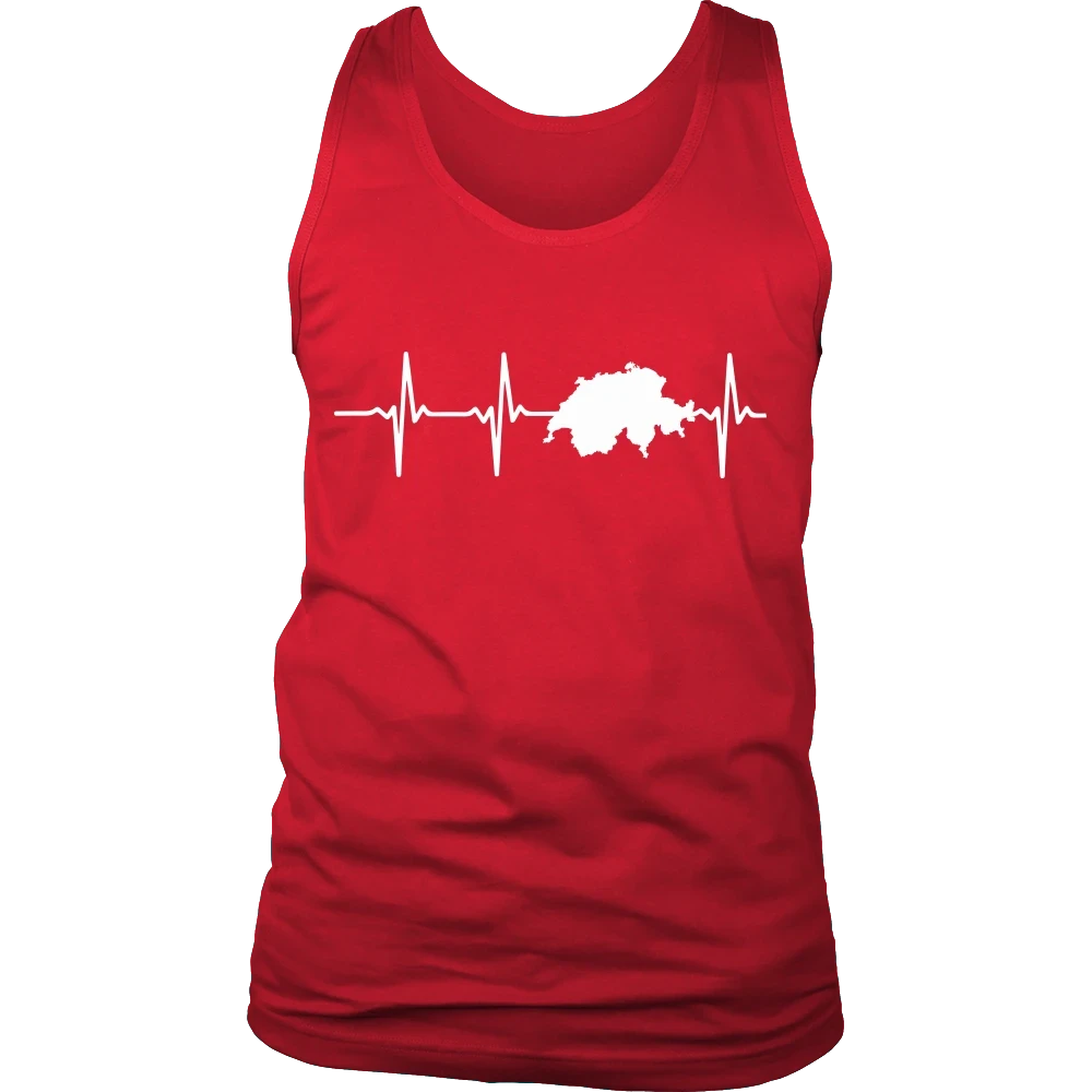 Switzerland T Shirt In My Heartbeat RLT13 - Wonder Print Shop