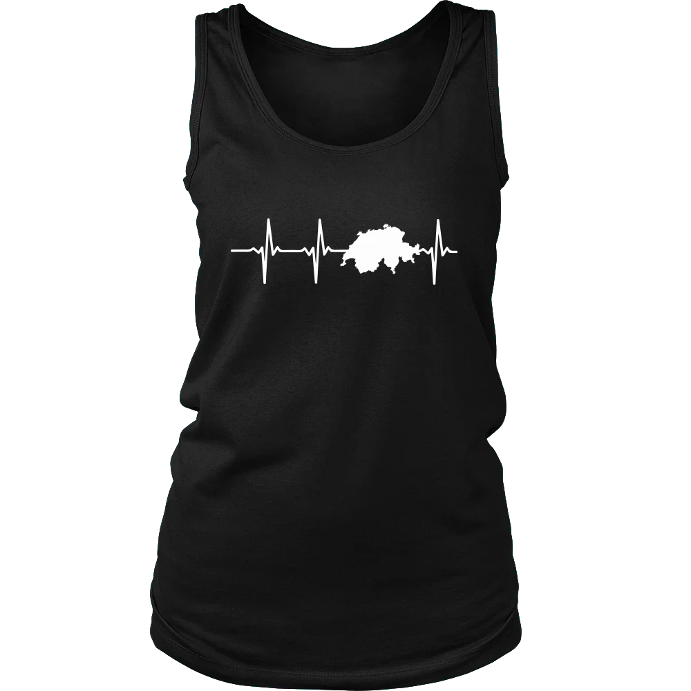 Switzerland T Shirt In My Heartbeat RLT13 - Wonder Print Shop