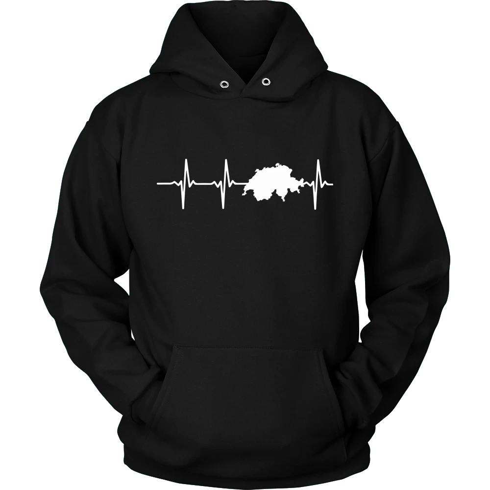 Switzerland T Shirt In My Heartbeat RLT13 - Wonder Print Shop