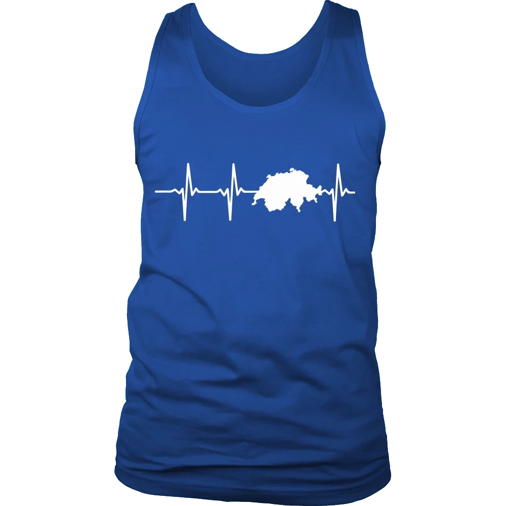 Switzerland T Shirt In My Heartbeat RLT13 - Wonder Print Shop