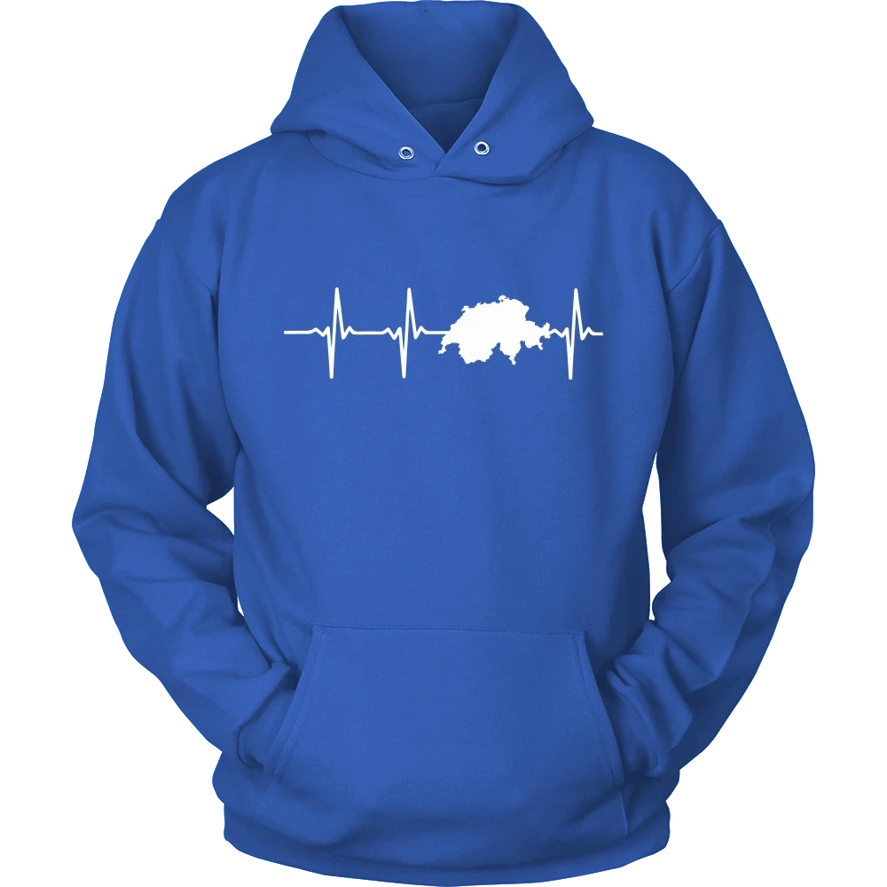 Switzerland T Shirt In My Heartbeat RLT13 - Wonder Print Shop