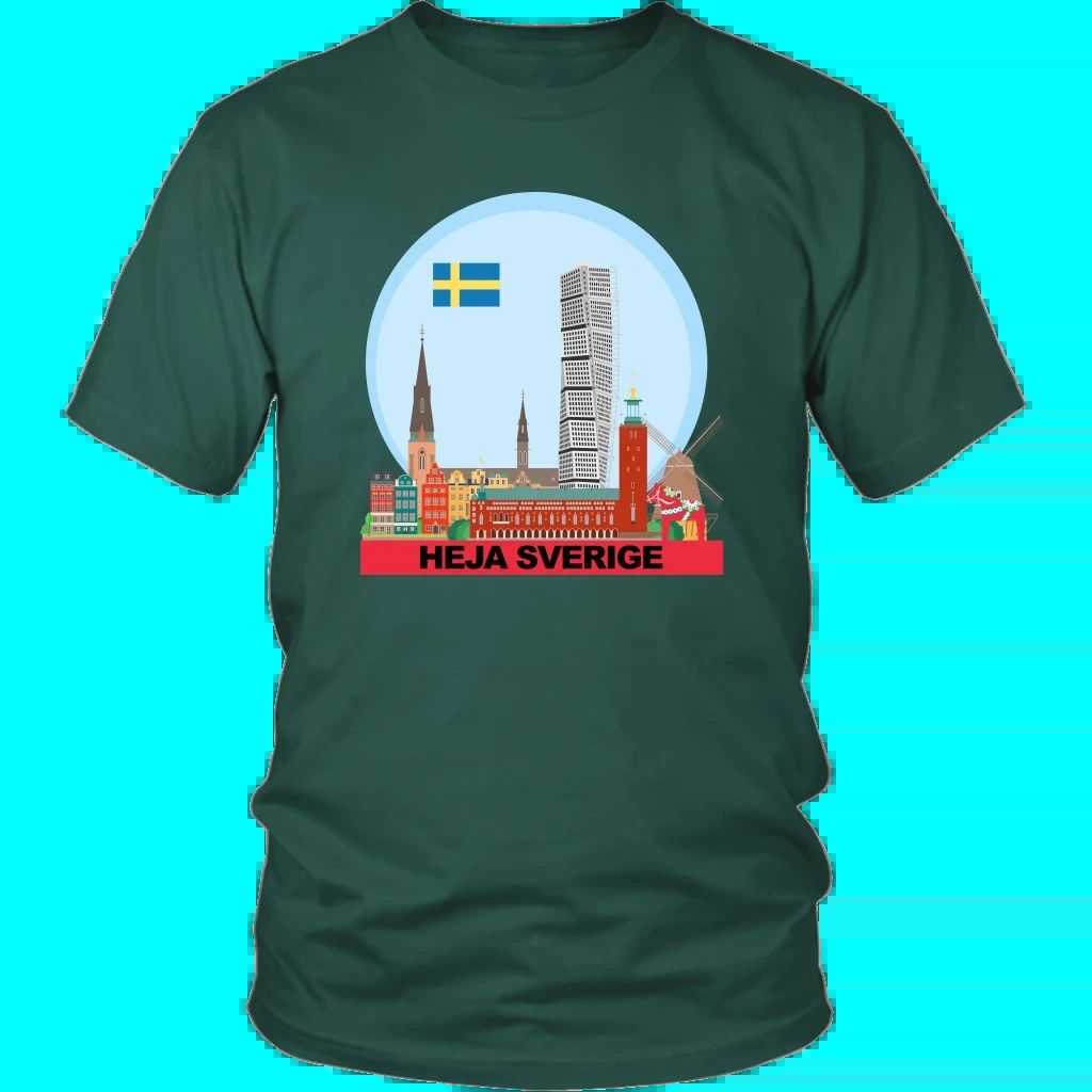 Sweden T Shirt Heja Sverige RLT7 - Wonder Print Shop
