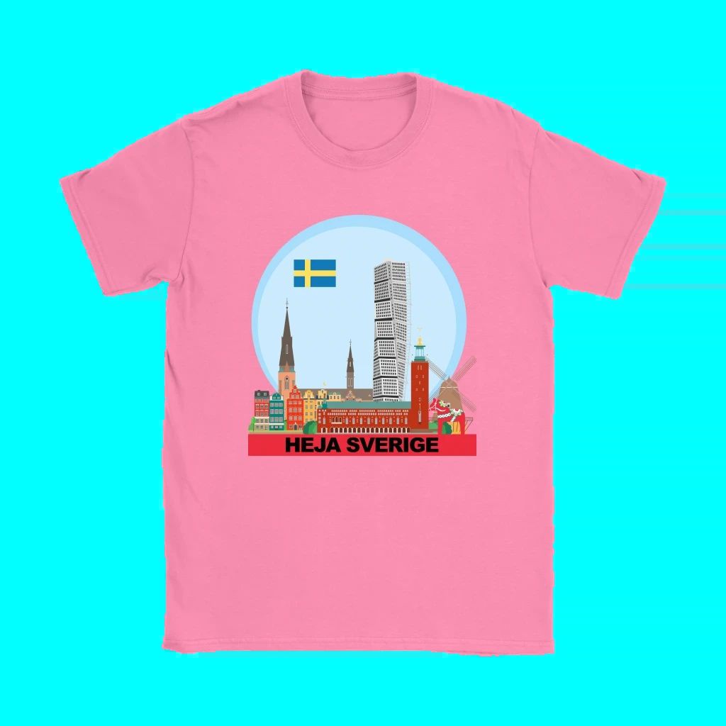 Sweden T Shirt Heja Sverige RLT7 - Wonder Print Shop