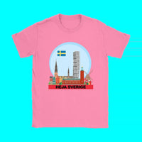 Sweden T Shirt Heja Sverige RLT7 - Wonder Print Shop
