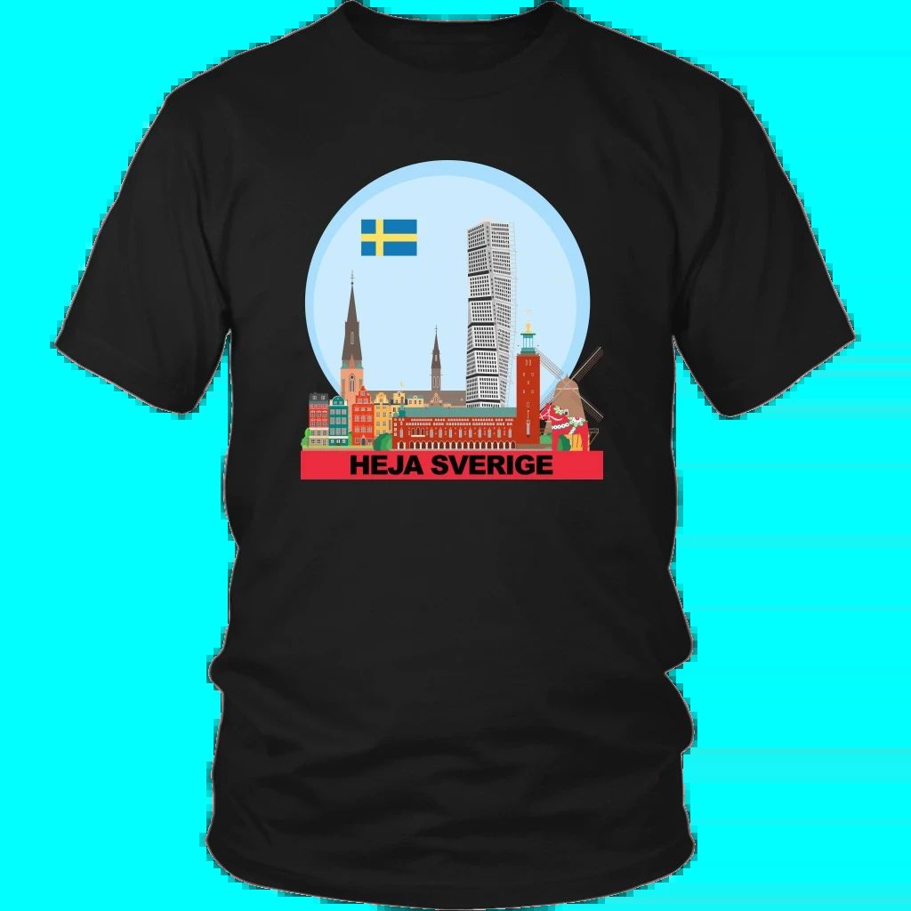 Sweden T Shirt Heja Sverige RLT7 - Wonder Print Shop